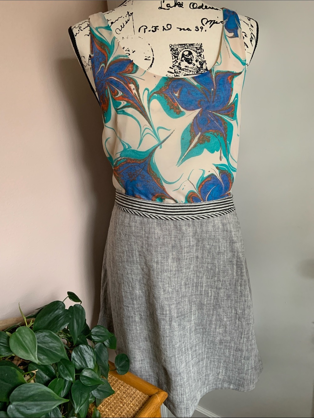Rachel Rachel Roy mixed media dress